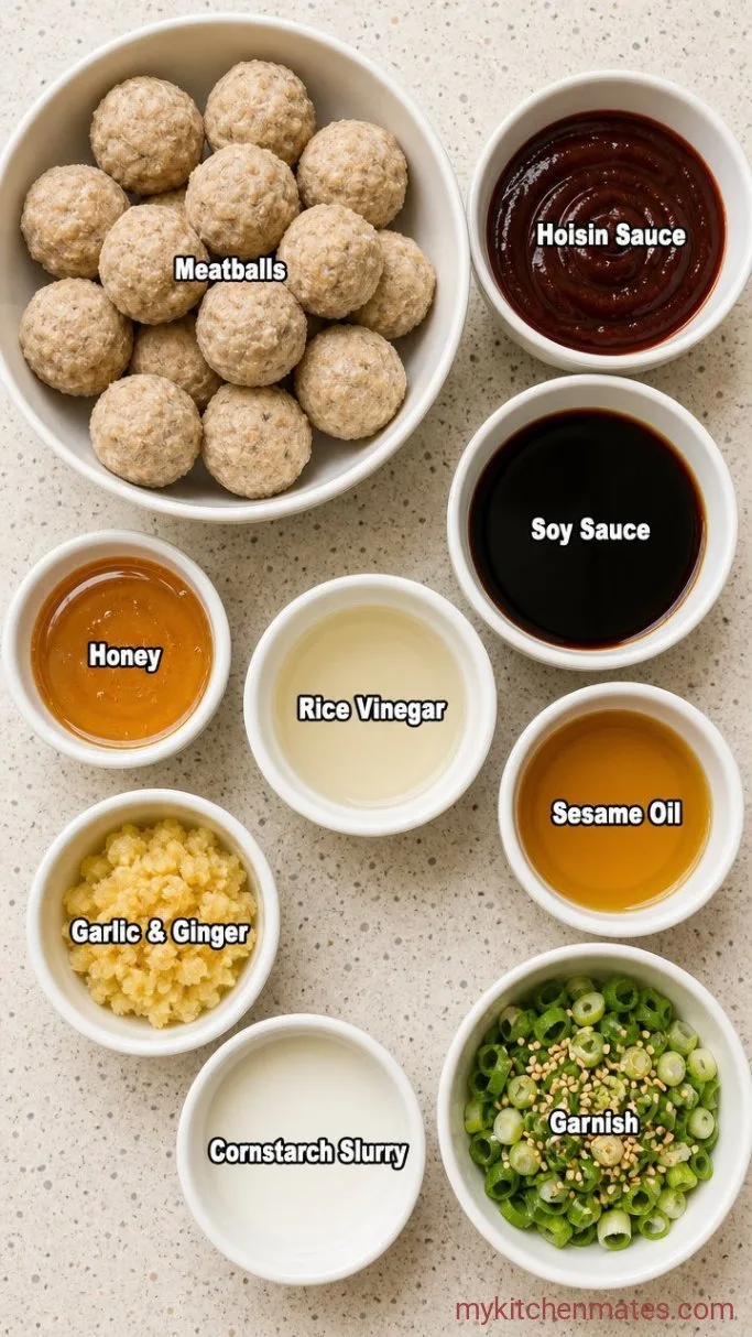 15-Minute Sticky Trader Joe's Chicken Meatballs Ingredients