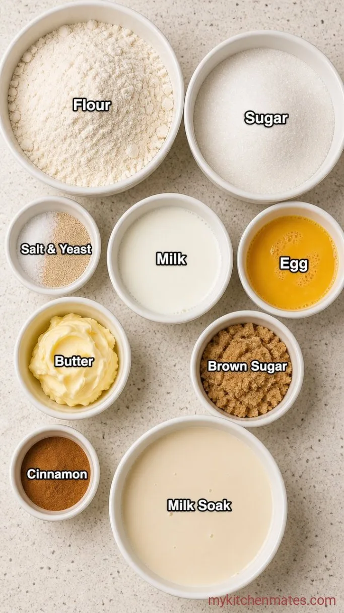 Milky, Gooey Tres Leches Cinnamon Rolls Ingredients