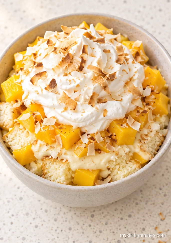 Tropical Mango Coconut Trifle