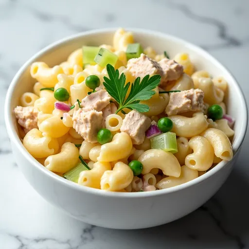 Tuna and Celery Classic Macaroni Salad