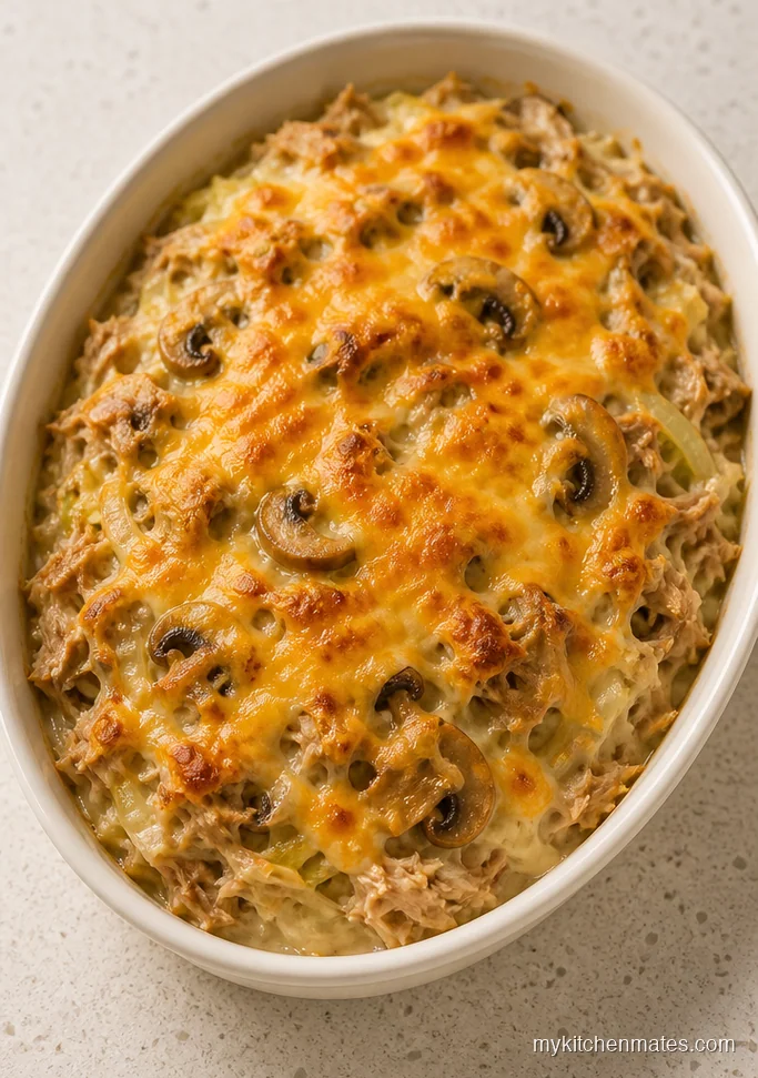 Tuna Melt Cabbage Casserole