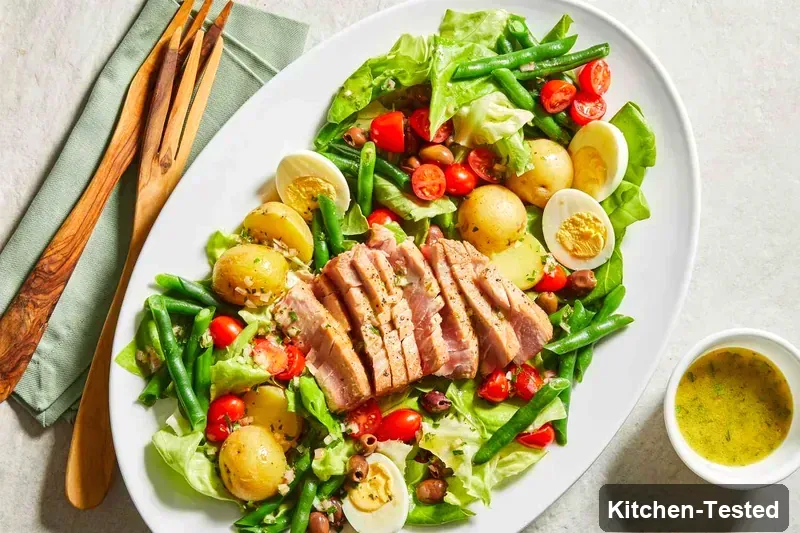 Fresh Tuna Niçoise Salad tuna nicoise salad 1
