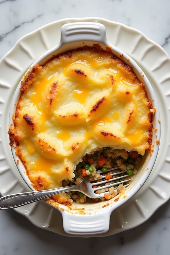 tuna topped mashed potatoes