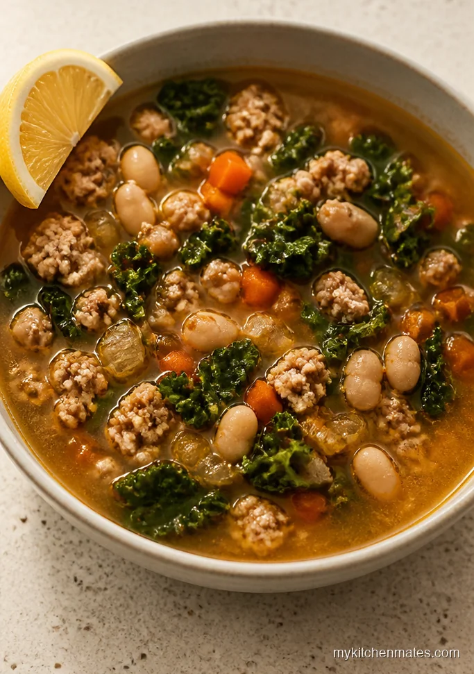 12 Ground Turkey Soup Recipes That Come Together in One Pot Turkey and White Bean Soup with Kale