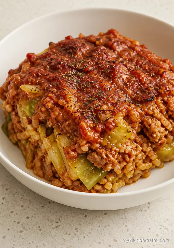 Turkey Cabbage Roll Skillet Casserole