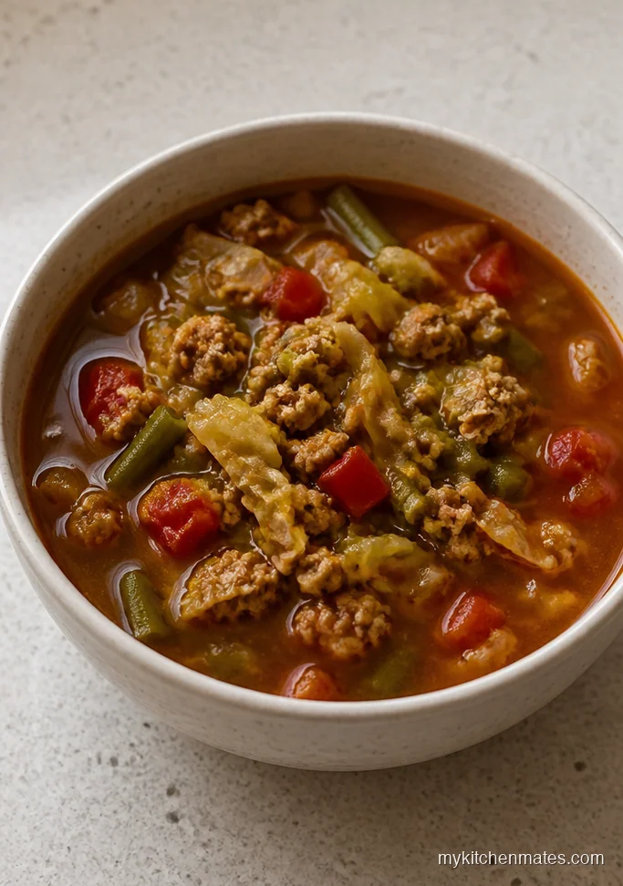Turkey Cabbage Slow Cooker Soup
