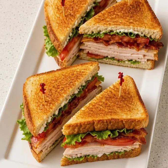 Triple-Decker Turkey Club Sandwich Turkey Club Sandwich