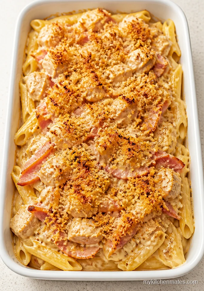 Turkey Cordon Bleu Pasta Bake