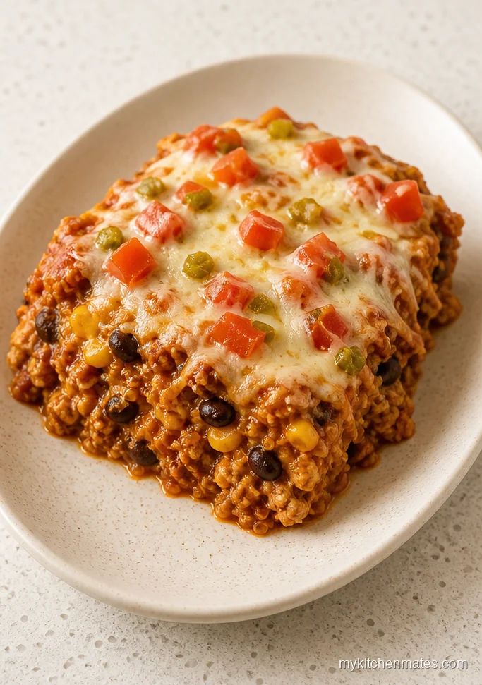Turkey Enchilada Quinoa Casserole