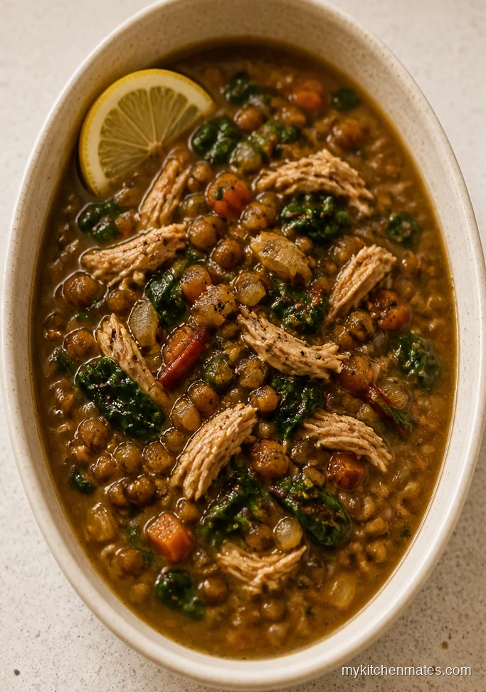 Turkey Lentil Soup with Greens