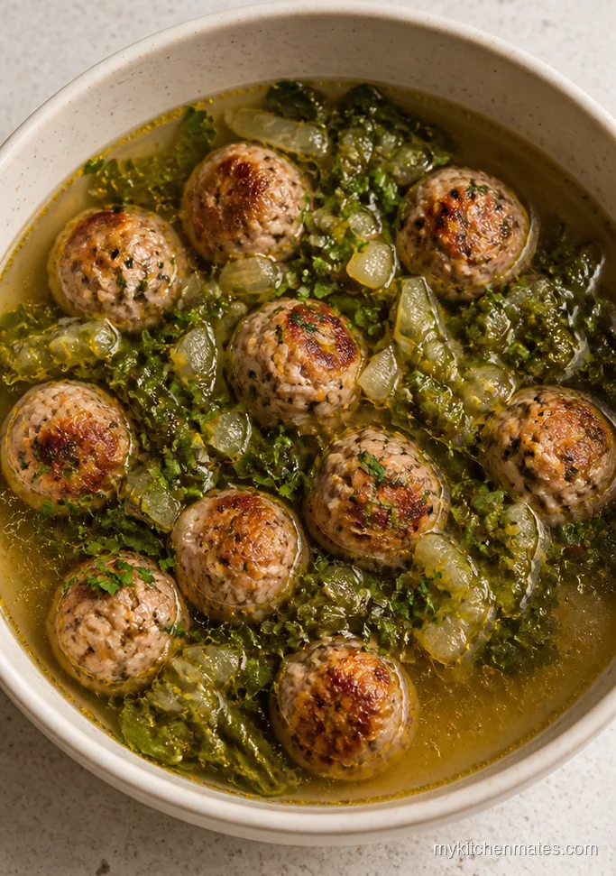 Turkey Meatball and Escarole Soup