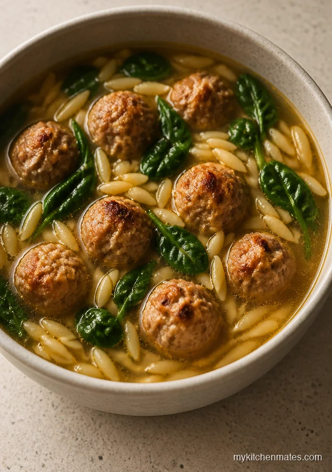 12 Ground Turkey Soup Recipes That Come Together in One Pot Turkey Meatball Soup with Orzo