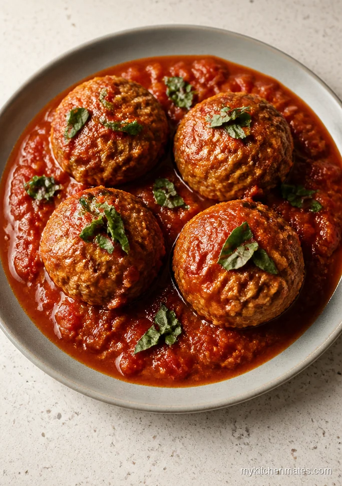 Turkey Meatballs in Tomato Basil Sauce