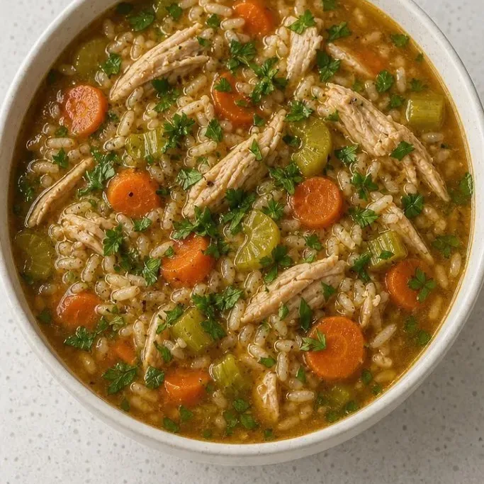 Easy Leftover Turkey Rice Soup Turkey Rice Soup
