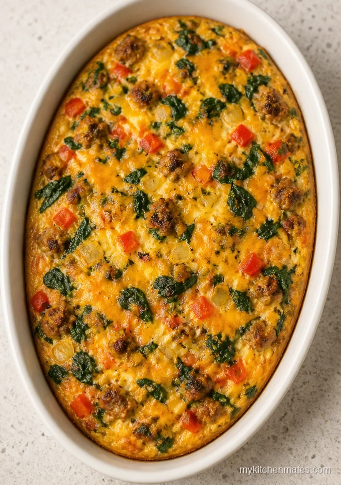 Turkey Sausage Breakfast Casserole