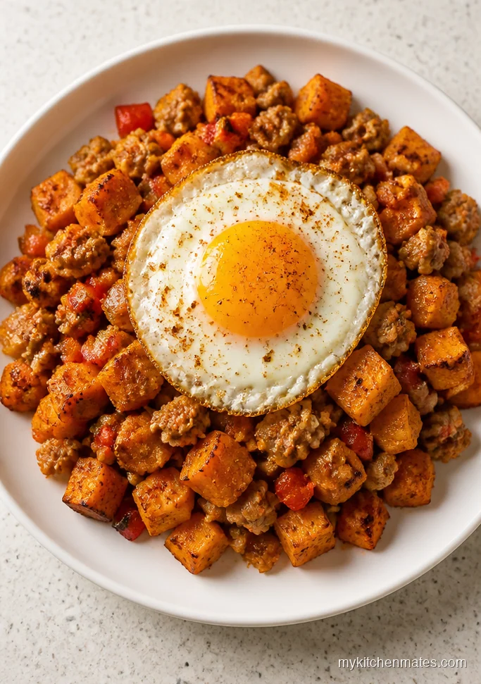 Turkey Sausage Sweet Potato Hash