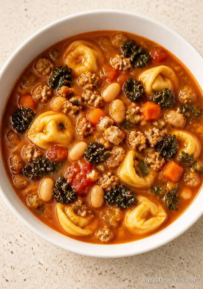 Turkey Sausage Tortellini Stew