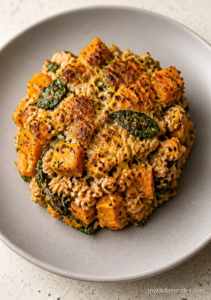 Turkey Sweet Potato Casserole with Sage