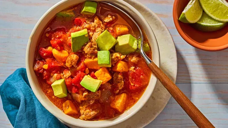 Turkey & Sweet Potato Chili Food photo of Turkey & Sweet Potato Chili