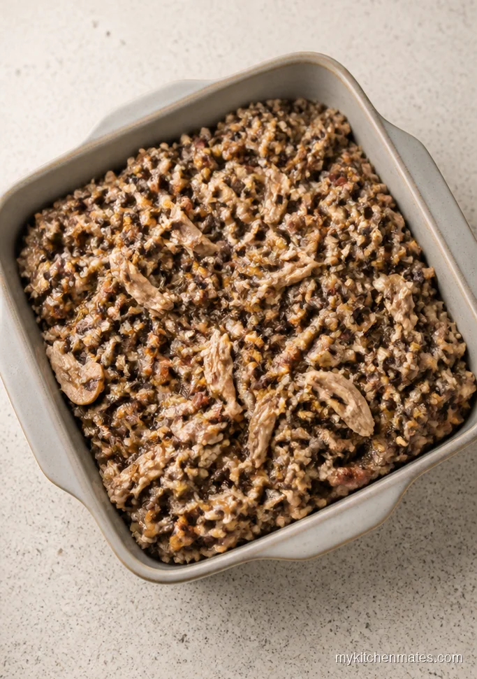 Turkey Wild Rice and Mushroom Casserole