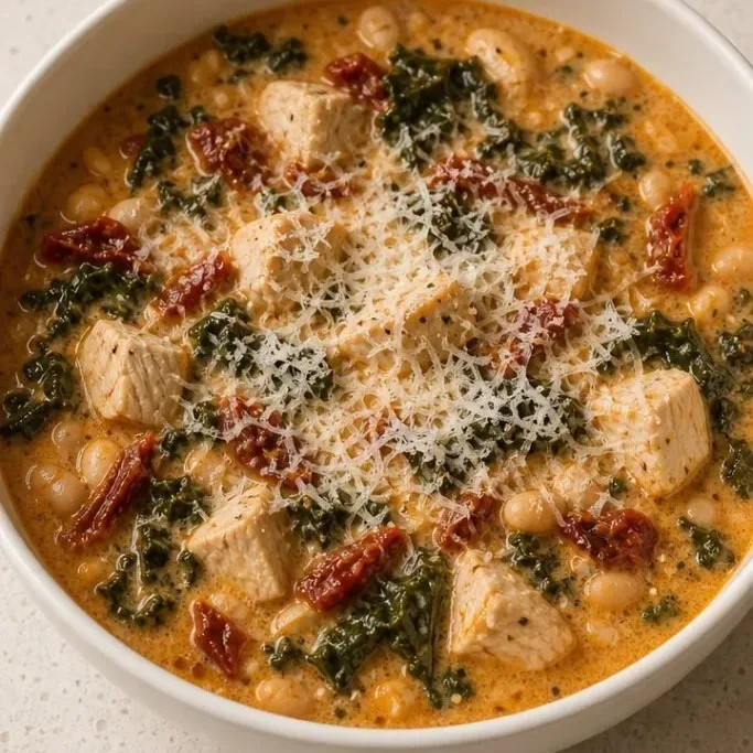 One-Pot Creamy Tuscan Chicken Soup Tuscan Chicken Soup