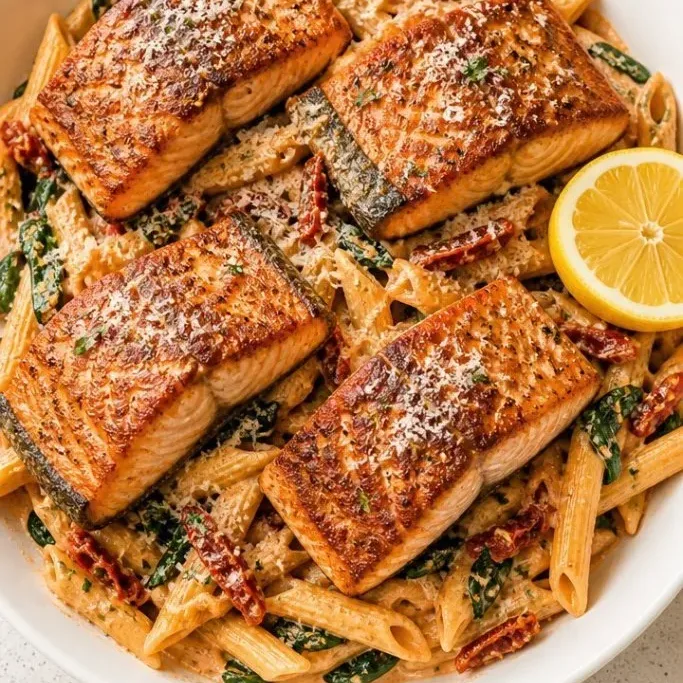 Tuscan Salmon Pasta