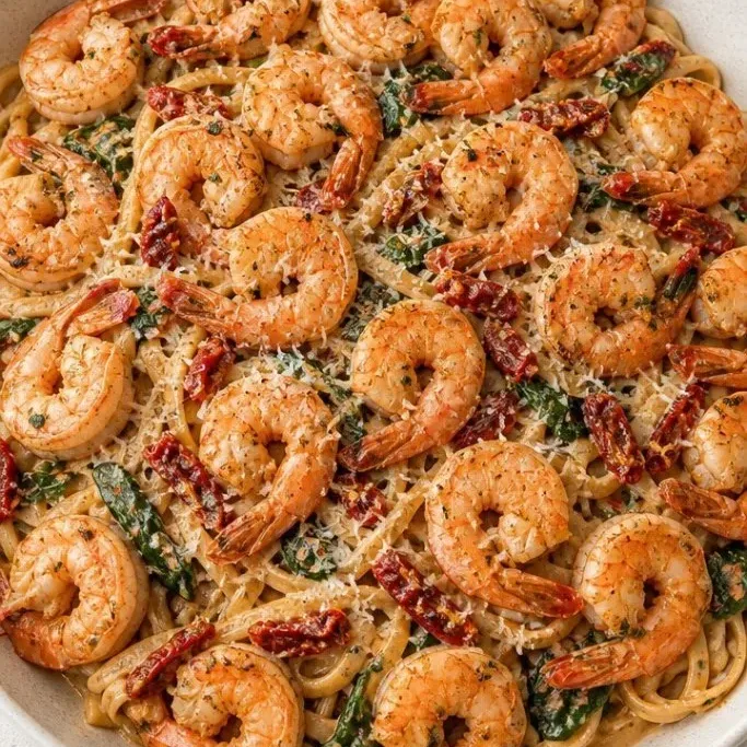 Tuscan Shrimp Pasta