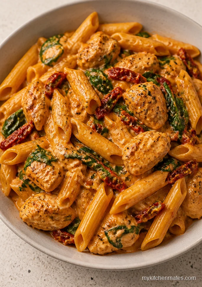 Tuscan Sun Dried Tomato Chicken Pasta