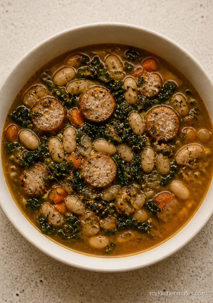 Tuscan White Bean Chicken Sausage Soup