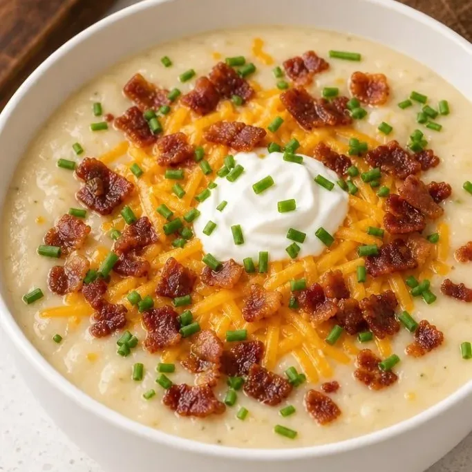 Twice-Baked Potato Soup with Crispy Skins Twice Baked Potato Soup
