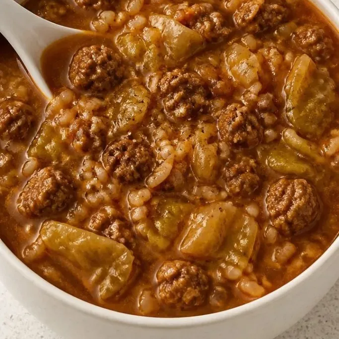 Unstuffed Cabbage Roll Soup