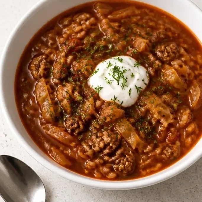 Unstuffed Cabbage Soup