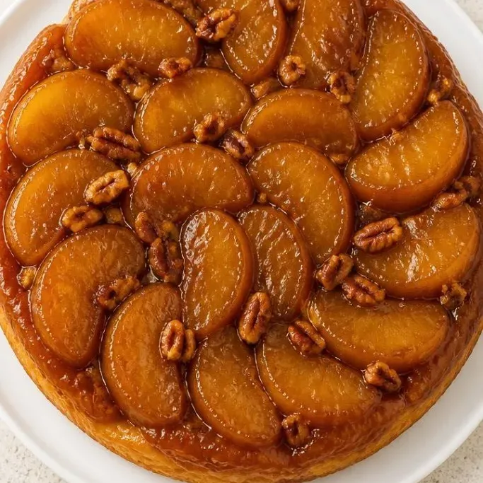 Sticky Caramel Upside Down Apple Pie Upside Down Apple Pie