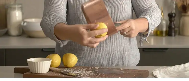 use Salt and Lemon for cleaning Copper Chef pans 
