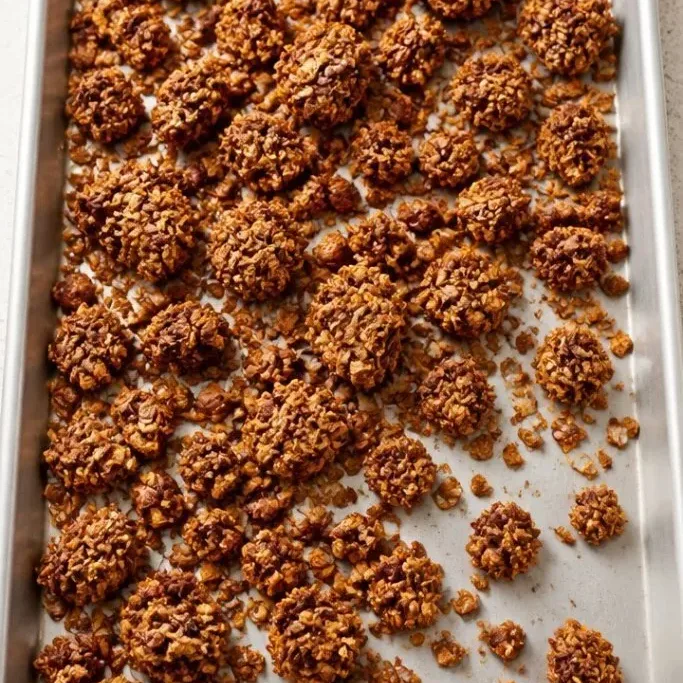 5-Ingredient Vanilla Granola with Big Clusters Vanilla Granola Recipe