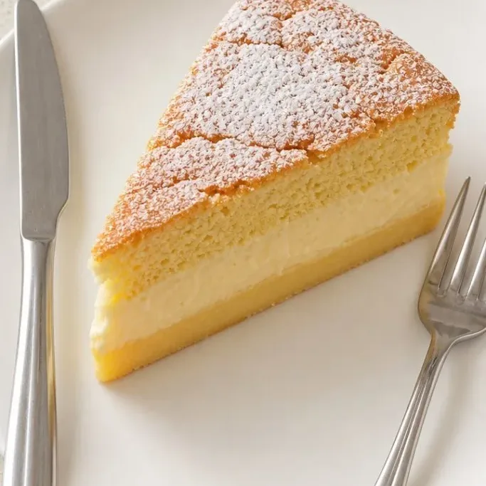 Magic Vanilla Custard Cake (One Batter, Three Layers) Vanilla Magic Custard Cake