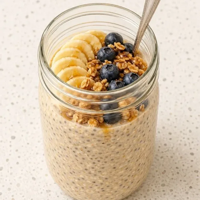 Vanilla Overnight Oats (Just 5 Minutes Prep) Vanilla Overnight Oats