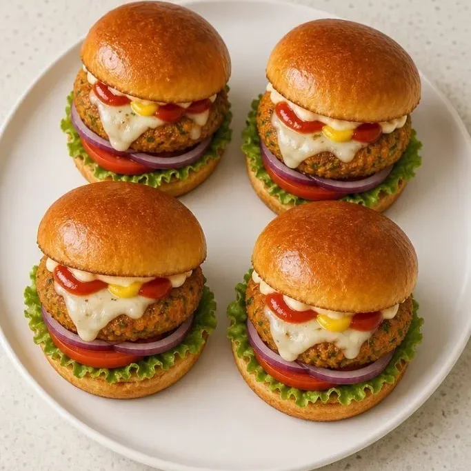 Crispy Veg Cheese Burger Veg Cheese Burger