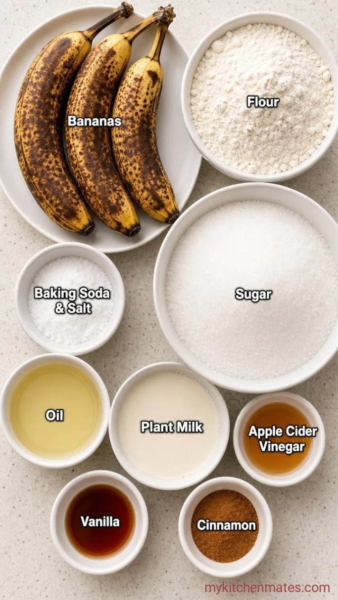 Vegan Banana Cake That Stays Moist for Days Ingredients