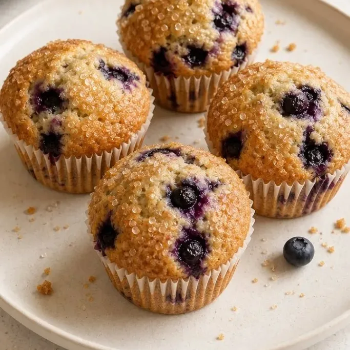 Vegan Blueberry Muffins