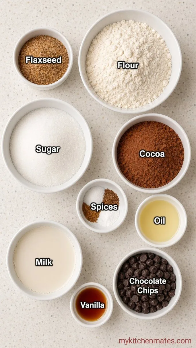 Fudgy Vegan Brownie Recipe (No Eggs, No Dairy) Ingredients