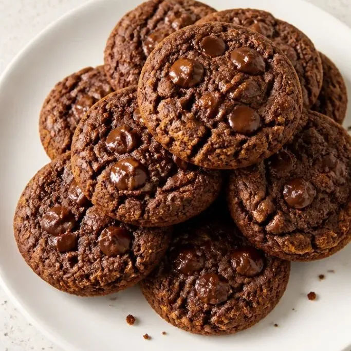 30-Minute Fudgy Vegan Chocolate Cookies Vegan Chocolate Cookies