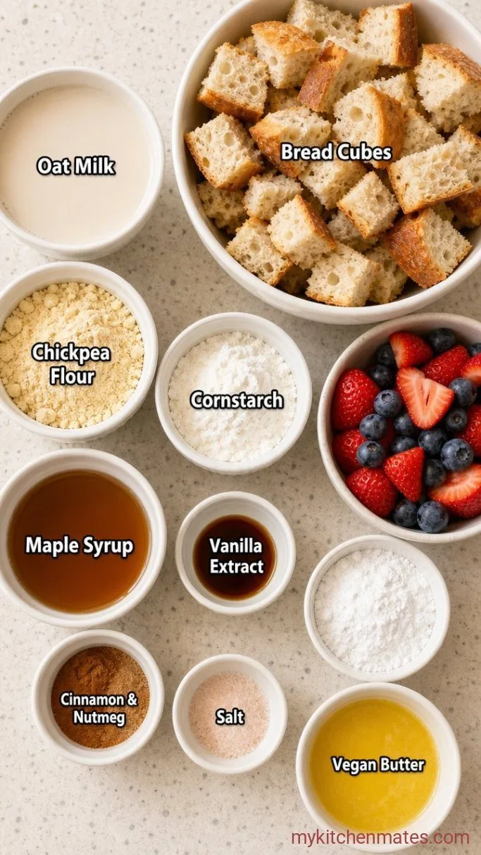 Overnight Vegan French Toast Casserole Ingredients