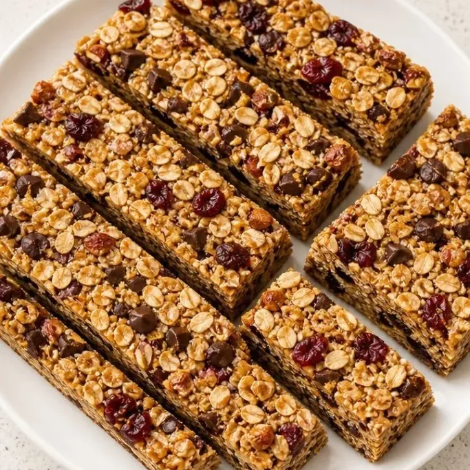 No-Bake Vegan Granola Bars (Chewy & Easy) Vegan Granola Bars
