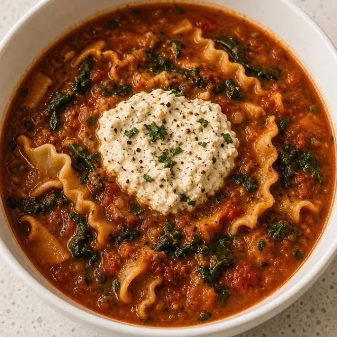 One-Pot Vegan Lasagna Soup Vegan Lasagna Soup
