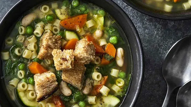 Vegan Minestrone Soup Food photo of Vegan Minestrone Soup