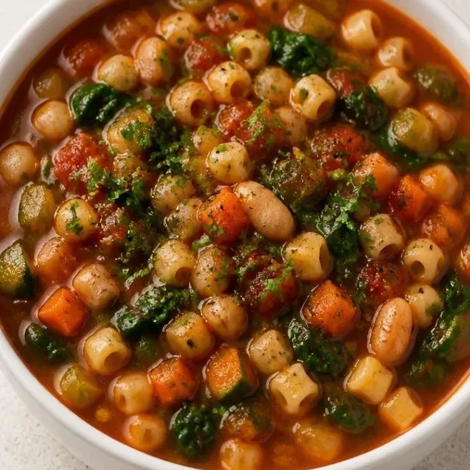 Hearty One-Pot Vegan Minestrone Soup vegan minestrone soup_featured_8oy