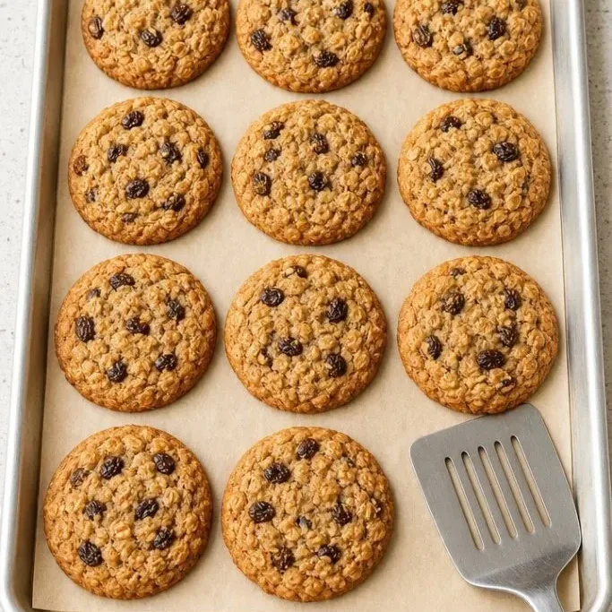 Vegan Oatmeal Raisin Cookies