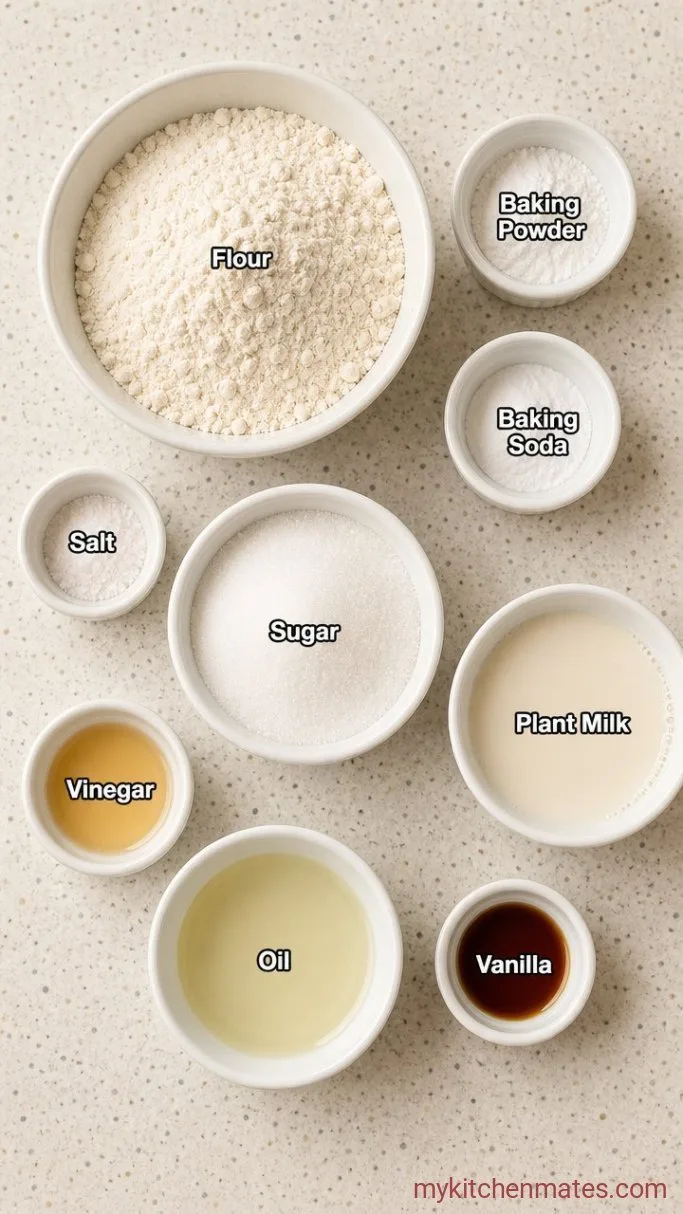 Fluffy Vegan Pancake Recipe Ingredients