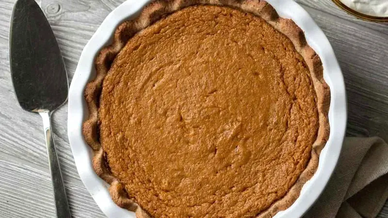 The Best Vegan Pumpkin Pie That'll Fool Everyone Food photo of Vegan Pumpkin Pie